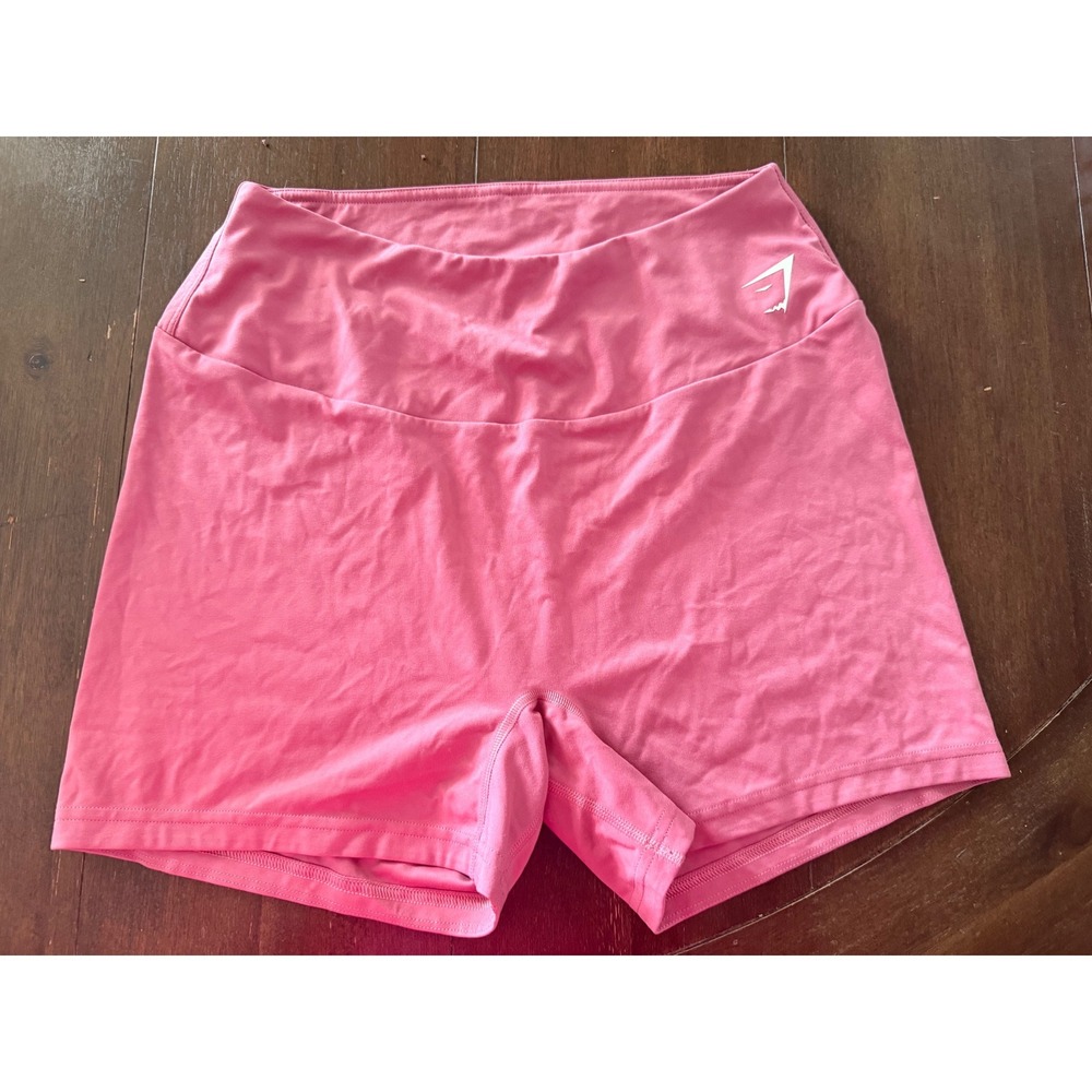 Gymshark Training Shorts Pink High Waisted Athletic Gym XL GLSH4717